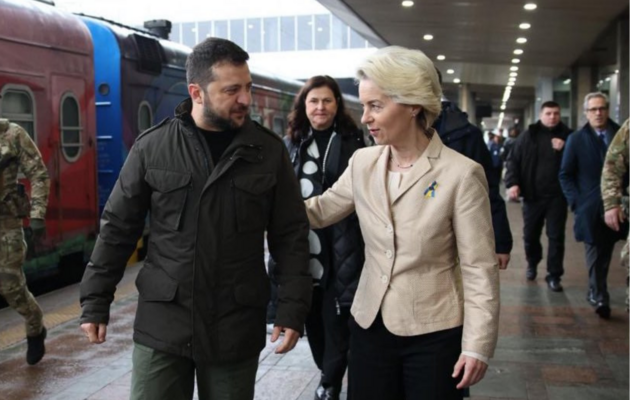 В Киев приехала президент Еврокомиссии