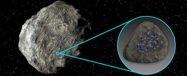 Астрономы впервые обнаружили воду на поверхности астероида