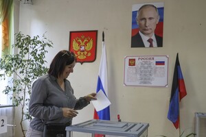В оккупированном Скадовске партизаны «салютуют» выборам Путина