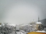 Снег преобразил пейзажи Киева