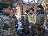 Порошенко в Артемівську з бійцями з-під Дебальцевого, 18 лютого