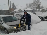 Снегопад в Омске