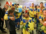 Встреча паралимпийской сборной в аэропорту