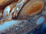 Большое красное пятно на планете Юпитер