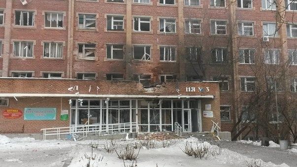 Центр Донецка подвергся артудару