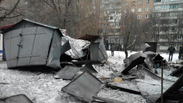 Обстріл, "Текстильник", Донецьк, 19 січня