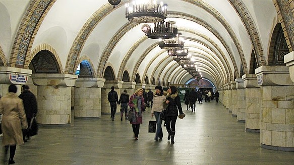 Київська станція метро "Золоті ворота" - одна з найкрасивіших у Європі.