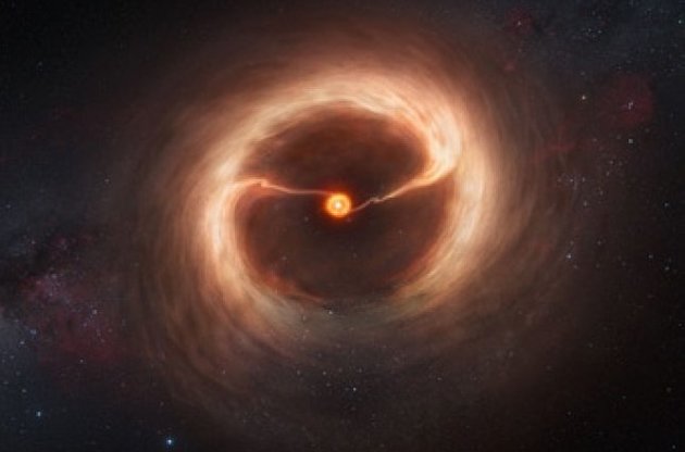 Телескоп ALMA проследил за рождением звезды и ее планет