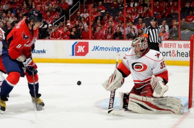 Шайба была у Овечкина, но попасть по воротам ему не удалось