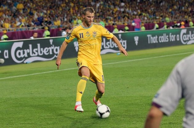 Андрей Ярмоленко - один из лучших в украинской сборной