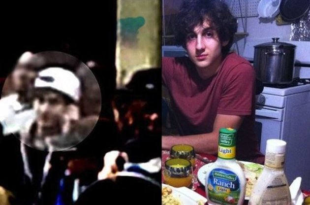 Фото подозреваемого с сайта ФБР и фото Джохара Царнаева с его страницы "ВКонтакте"