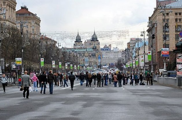Крещатик закроют для транспорта