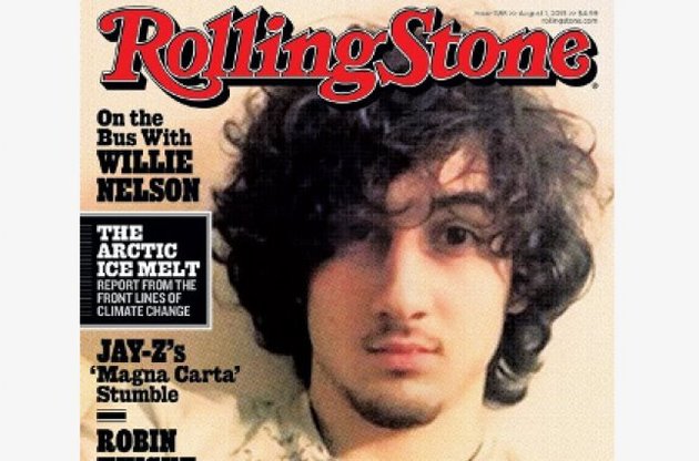 Rolling Stone поместил на обложку фотографию Джохара Царнаева, читатели обвинили журнал в "гламуризации терроризма"