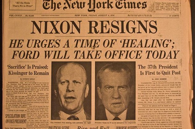 &quot;Дело Уотергейт&quot; привело к единственной пока в истории США досрочной отставке главы государства