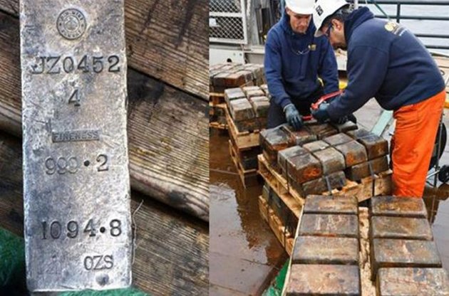 Всього на борту судна Gairsoppa перебувало понад 1,5 тис. злитків вагою 48 тонн.