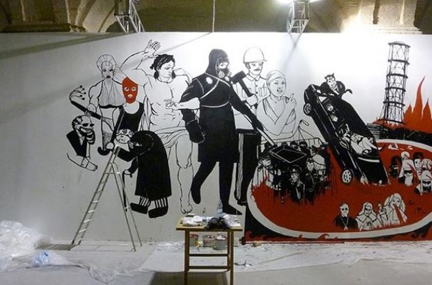 Останнє фото роботи Володимира Кузнєцова у процесі виконання