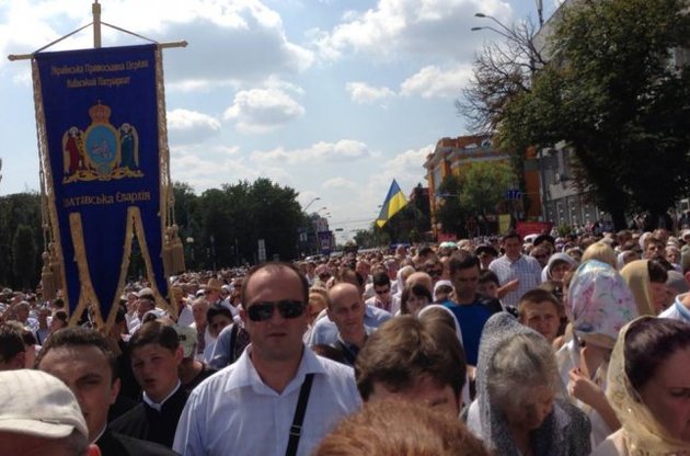 В мероприятиях к годовщине крещения Руси участвовали 124 тысяч украинцев.