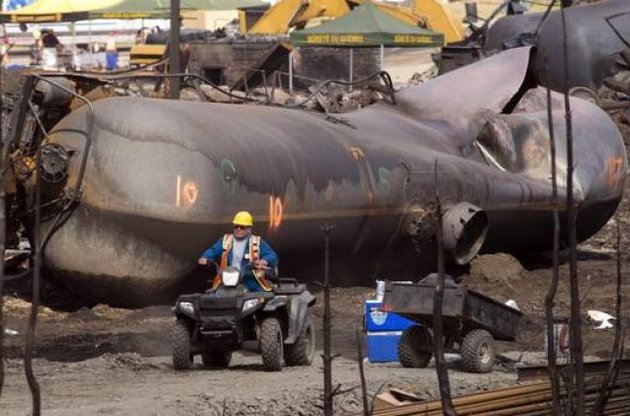 В результате ж/д катастрофы погибли 47 жителей городка Лак-Межантик