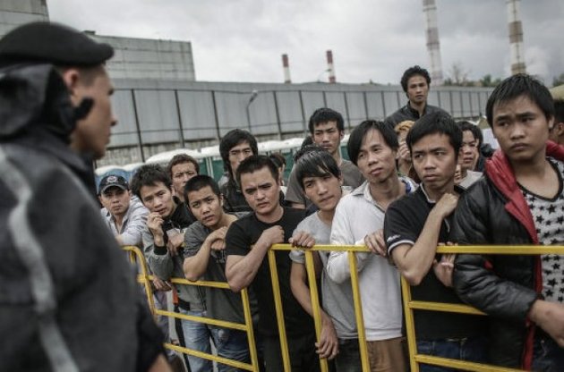 Лагерь для нелегальных мигрантов был создан в начале августа в московском районе Гольяново