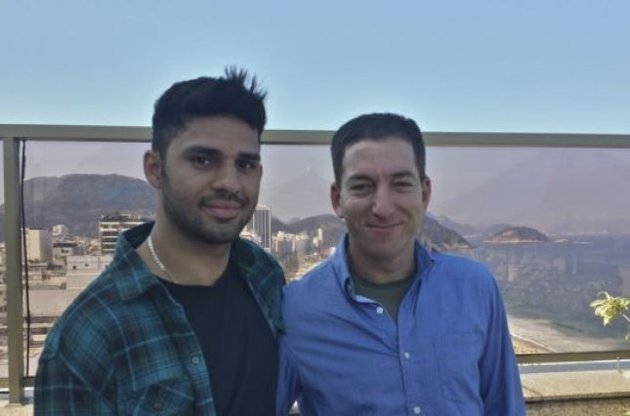 Дэвид Миранда и Гленн Гринвальд