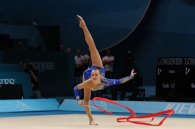 Украинки завоевали на домашнем ЧМ по художественной гимнастике серебро и бронзу