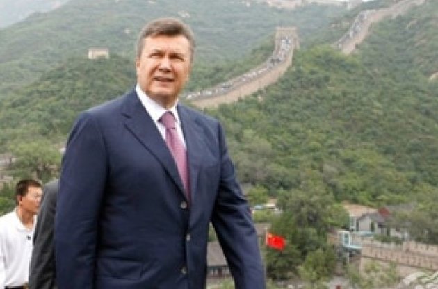 Янукович на следующей неделе отправится с визитом в Китай