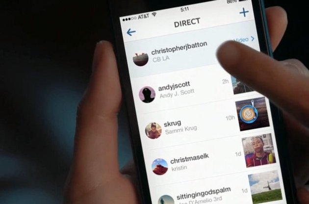 Instagram запустил фото-мессенджер