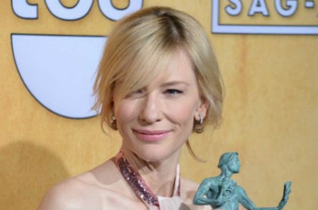 Кейт Бланшетт с наградой Гильдии киноактеров за лучшую женскую роль