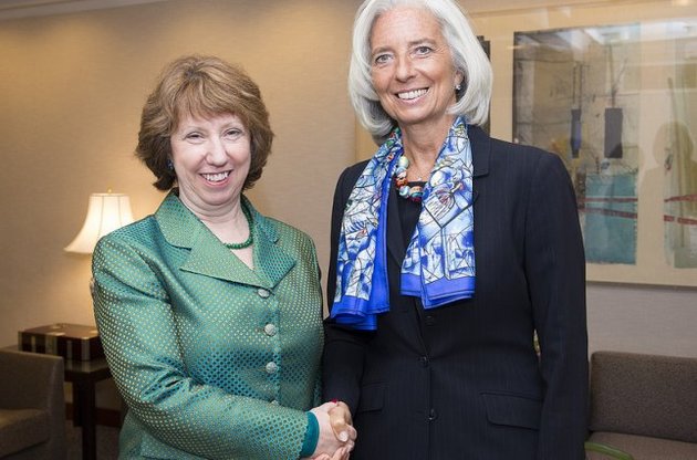 Кэтрин Эштон и Кристин Лагард