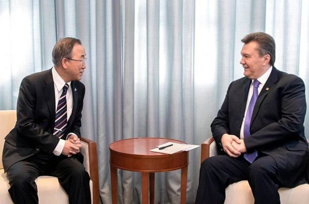 Янукович у Сочі розповів генсеку ООН про врегулювання ситуації в Україні