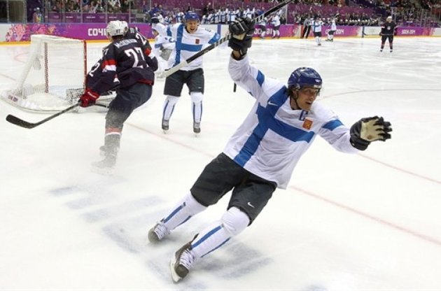 Финляндия разгромила американцев, оставив их без медалей Игр в Сочи