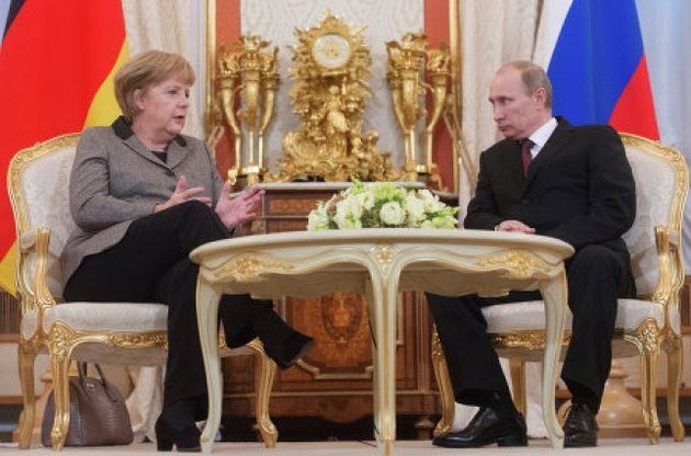 Путин и Меркель согласились, что территориальная целостность Украины должна быть сохранена