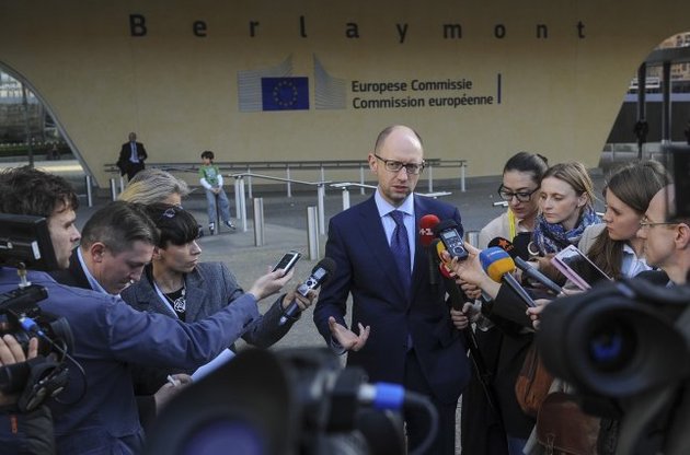 Арсений Яценюк в Брюсселе