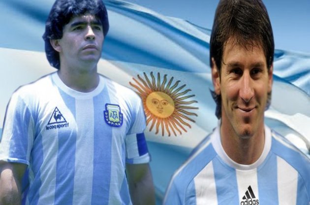 Лионель Месси готов перенять навыки игры руками у великого Марадоны