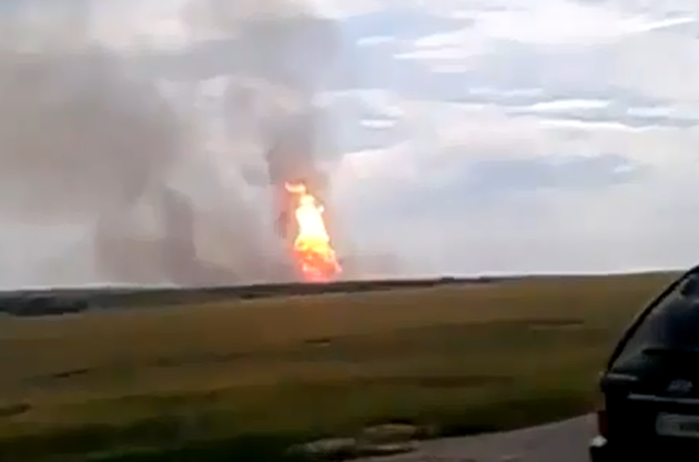 В результаті вибуху на газопроводі "Уренгой-Помари-Ужгород" втрачено до 10 млн куб. м газу