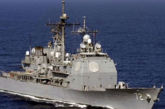 Американский крейсер Vella Gulf вошел в воды Черного моря