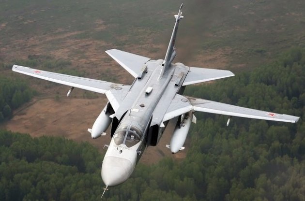 На Луганщине боевики сбили бомбардировщик Су-24М