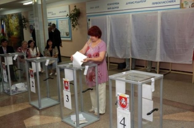 В Крыму огласили результаты "выборов"