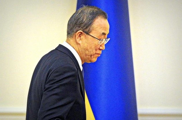 Пан Ги Мун призвал Путина и Порошенко продолжить политический диалог по Донбассу