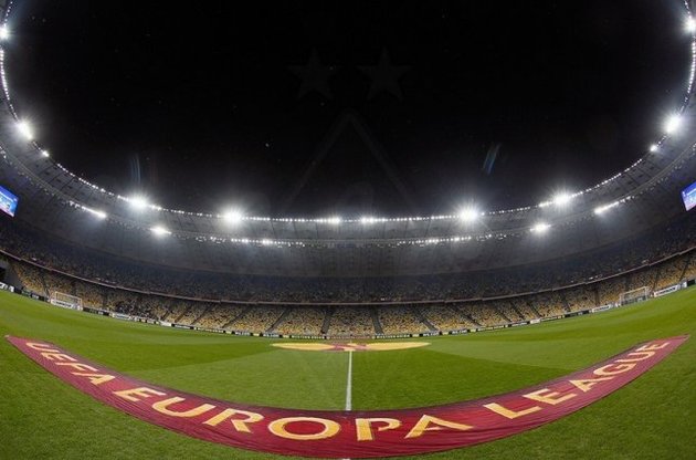 Стадион НСК &quot;Олимпийский&quot; принимает матч Лиги Европы