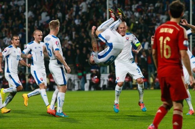 Збірна Словаччини створила головну сенсацію другого туру кваліфікації Євро-2016