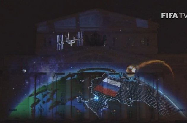 На відеоролику ЧС-2018 Крим представлений частиною Росії