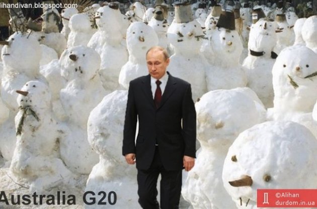 В интернете иронизируют о Путине на саммите G20