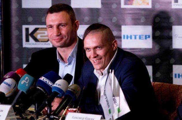Кличко пообещал Усику чемпионский бой в 2015 году