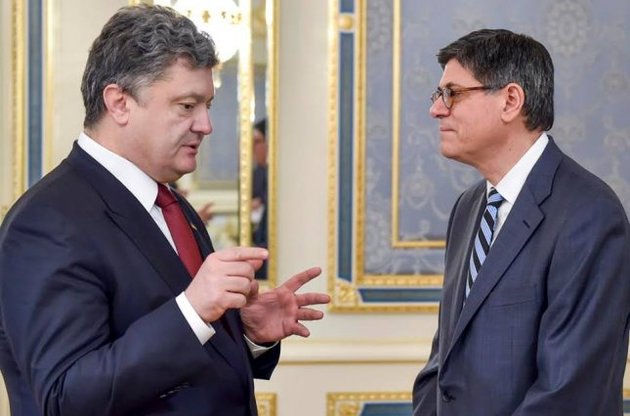 Петро Порошенко прийняв у Києві міністра фінансів США