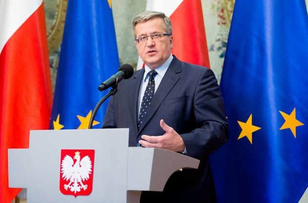 Коморовский пообещал поддержку Украине. Иллюстрация.