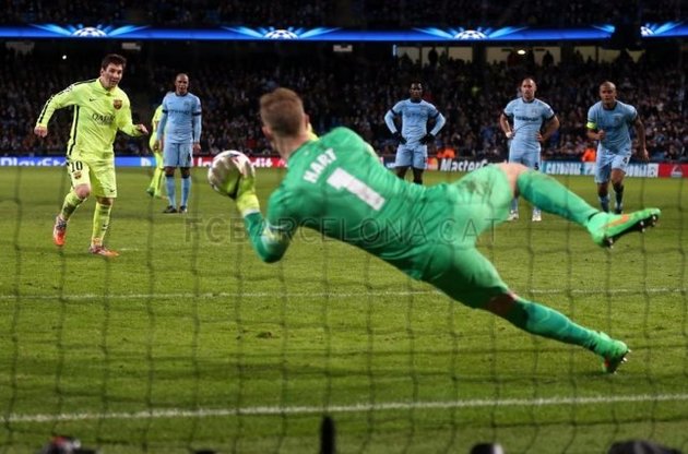 Мессі не зумів переграти Джо Харта - воротаря "Мансіті" і збірної Англії