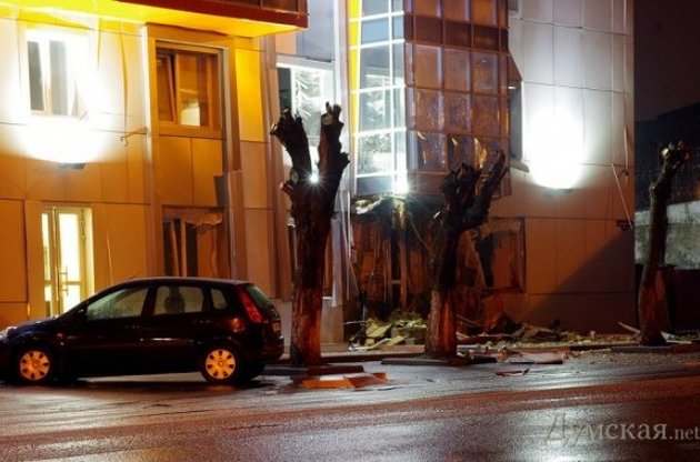 Опубликовано видео взрыва в Одессе у офиса "Самопомочи"