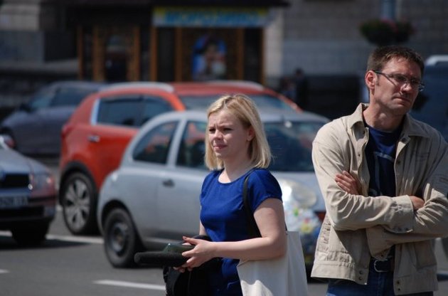 Активисты задержали российских журналистов в центре Киева