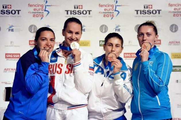 Украинка выиграла "бронзу" на чемпионате Европы по фехтованию